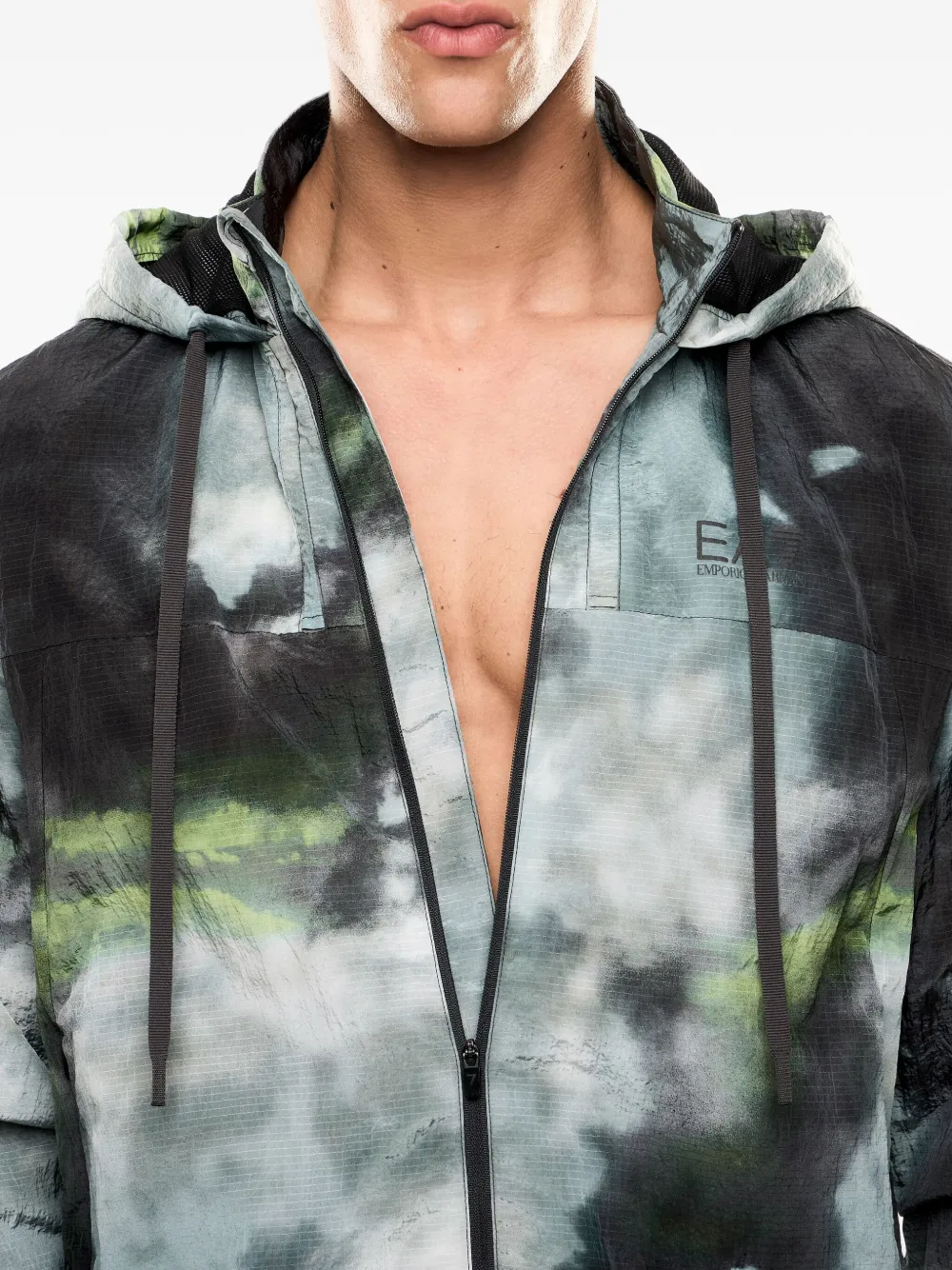 Ea7 Emporio Armani Jack met abstracte print Blauw