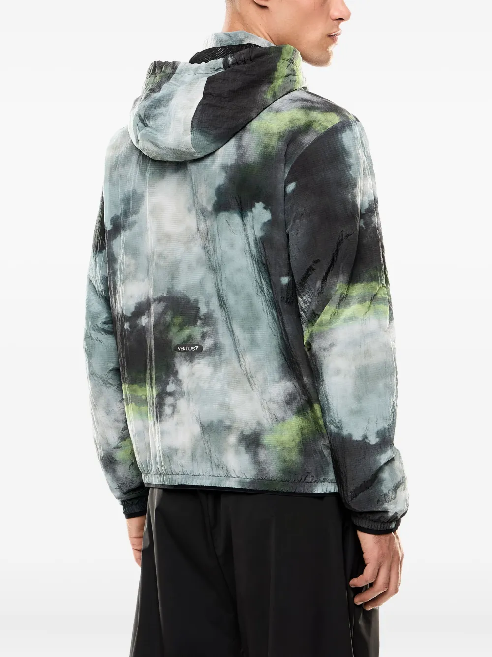Ea7 Emporio Armani Jack met abstracte print Blauw
