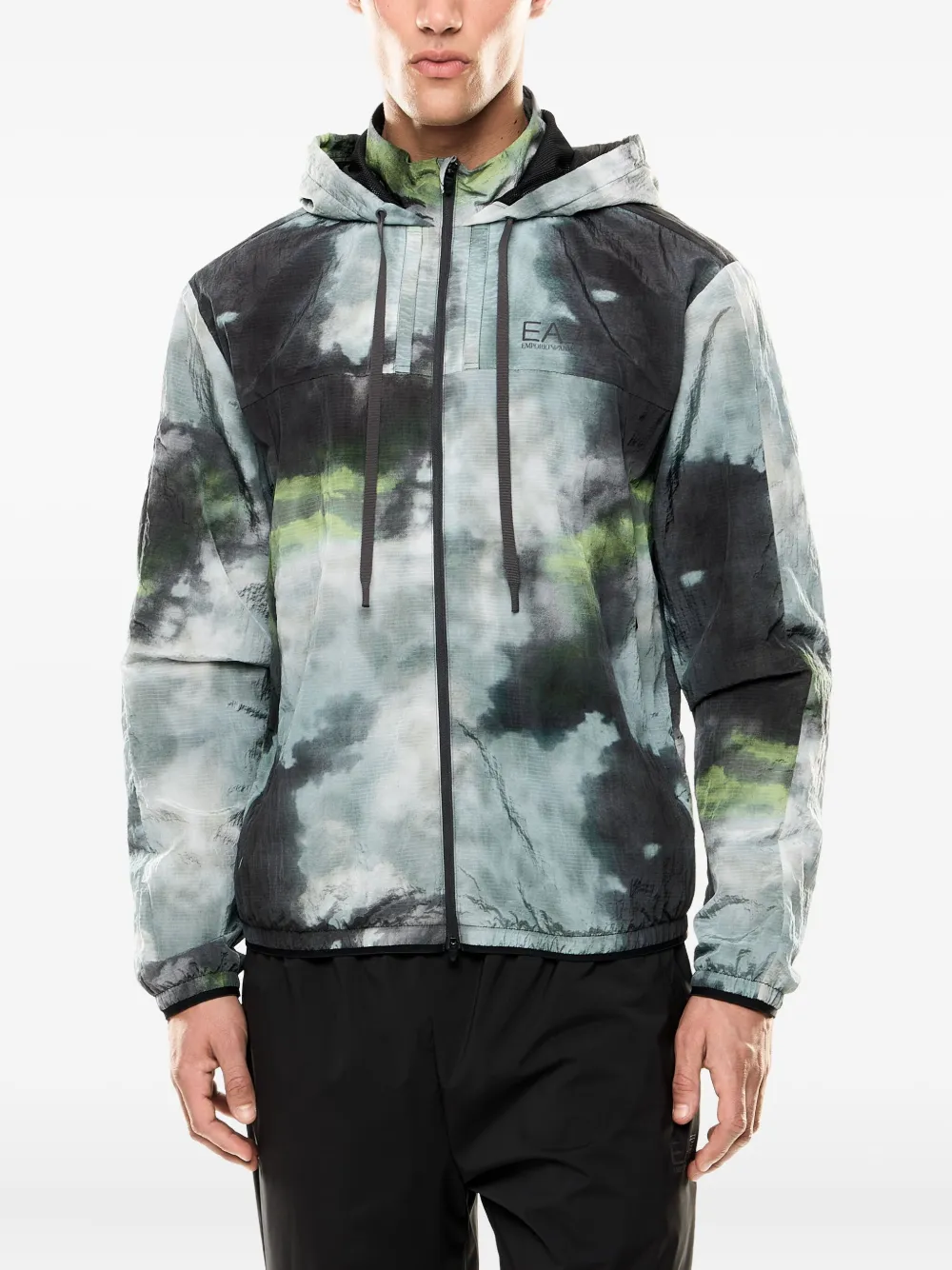 Ea7 Emporio Armani Jack met abstracte print Blauw