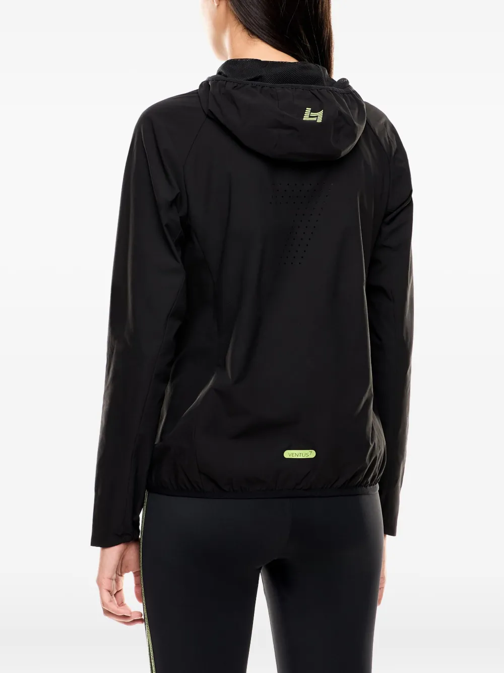 Ea7 Emporio Armani Jack met capuchon Zwart