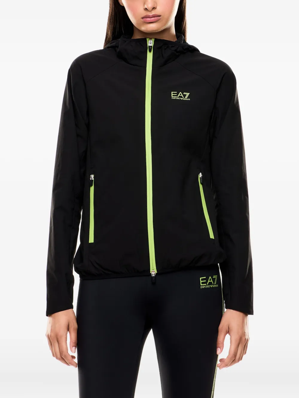 Ea7 Emporio Armani Giacca con zip - Nero