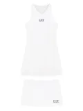 Ea7 Emporio Armani logo-embellished tennis dress - White