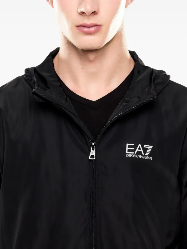 Ea7 Emporio Armani Core Identity フーデッドジャケット | ブラック 