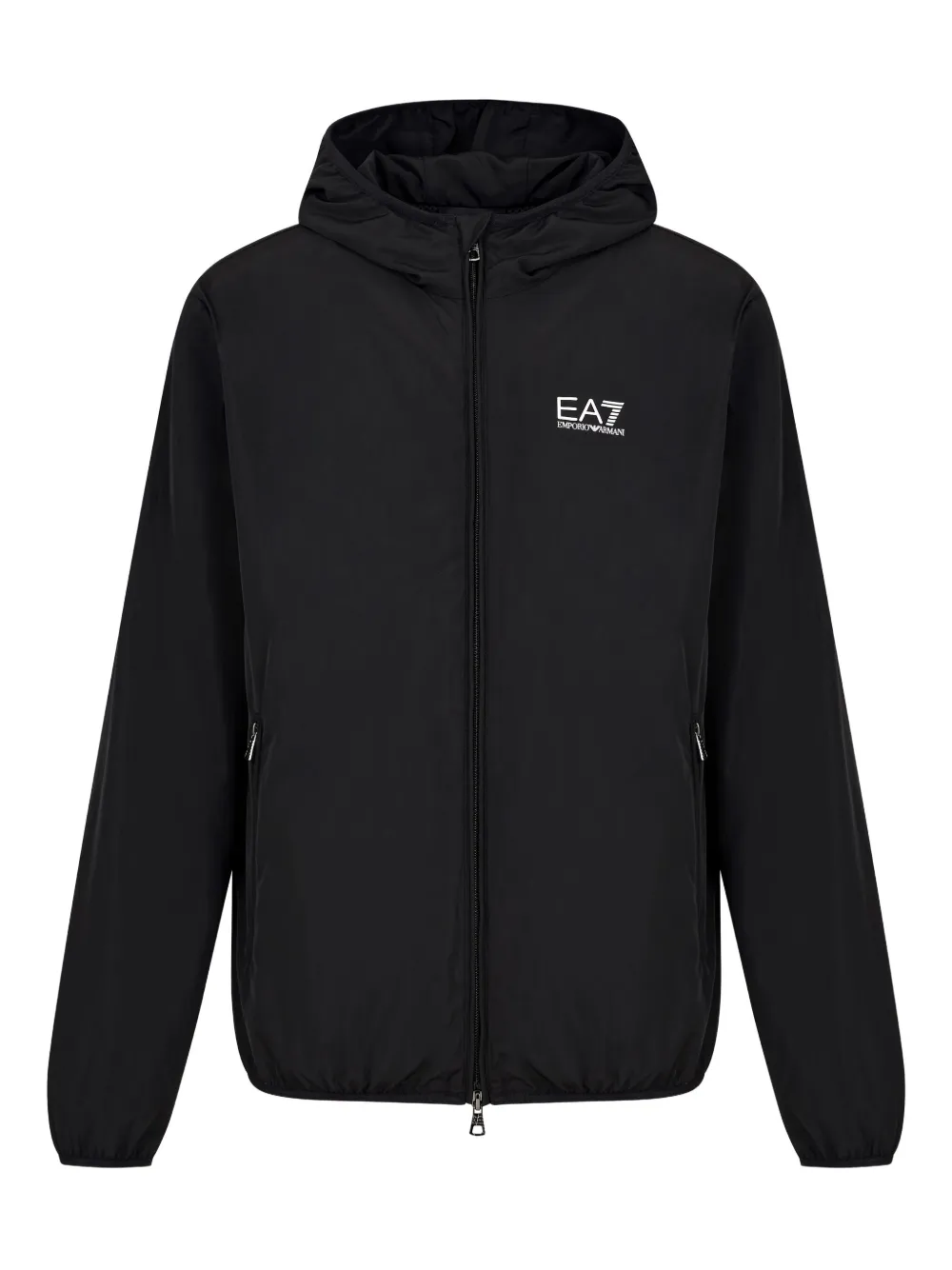 Ea7 Emporio Armani Giacca Core Identity con cappuccio - Nero