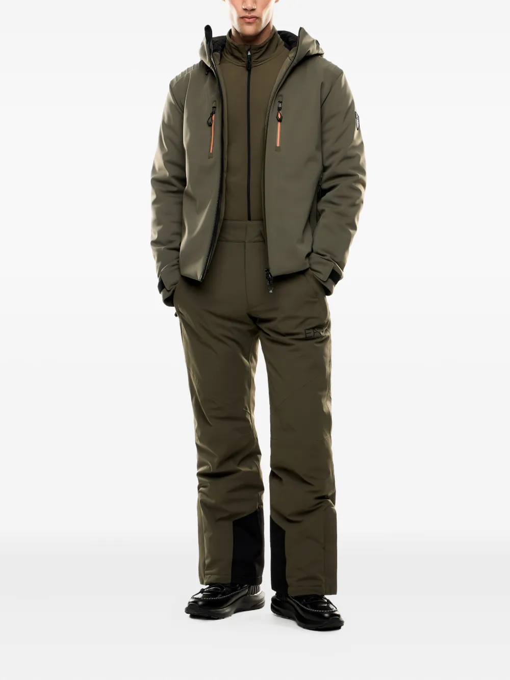 Ea7 Emporio Armani Skibroek met bretels - Groen