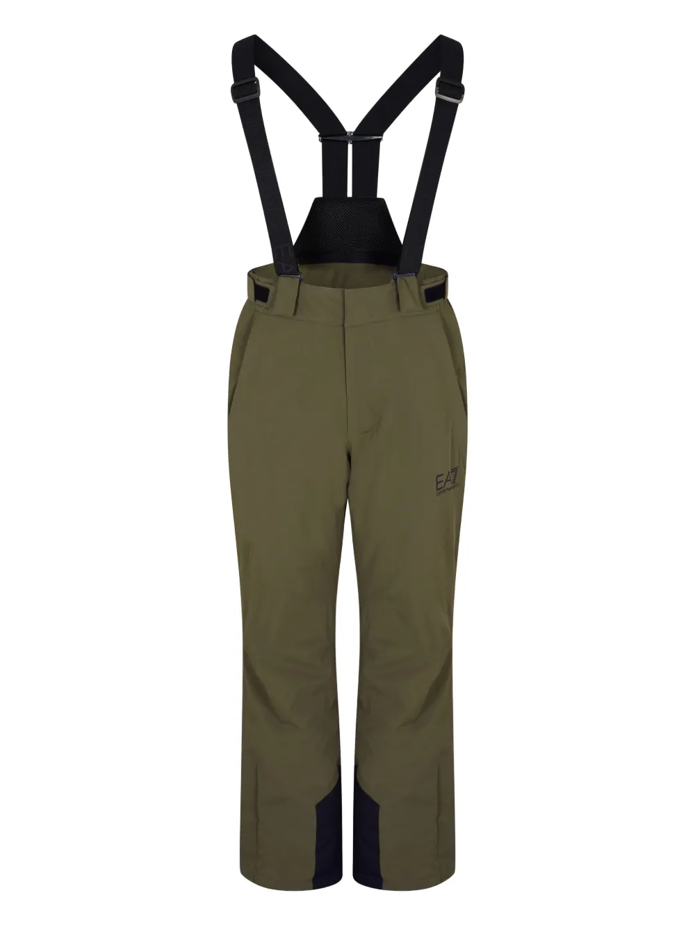 Ea7 Emporio Armani Pantaloni da sci con bretelle - Verde