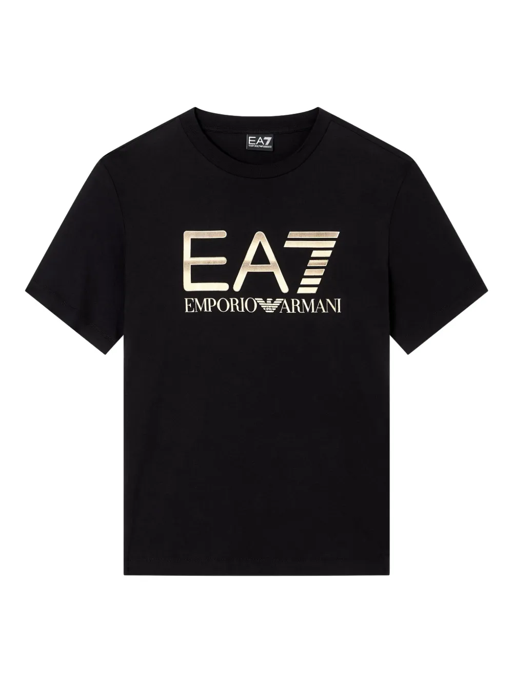 Ea7 Emporio Armani logo-print T-shirt Zwart