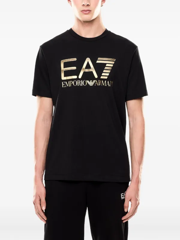 Ea7 Emporio Armani logo-print T-shirt | Black | FARFETCH Ea7 Emporio Armani logo-print T-shirt | Black | FARFETCH