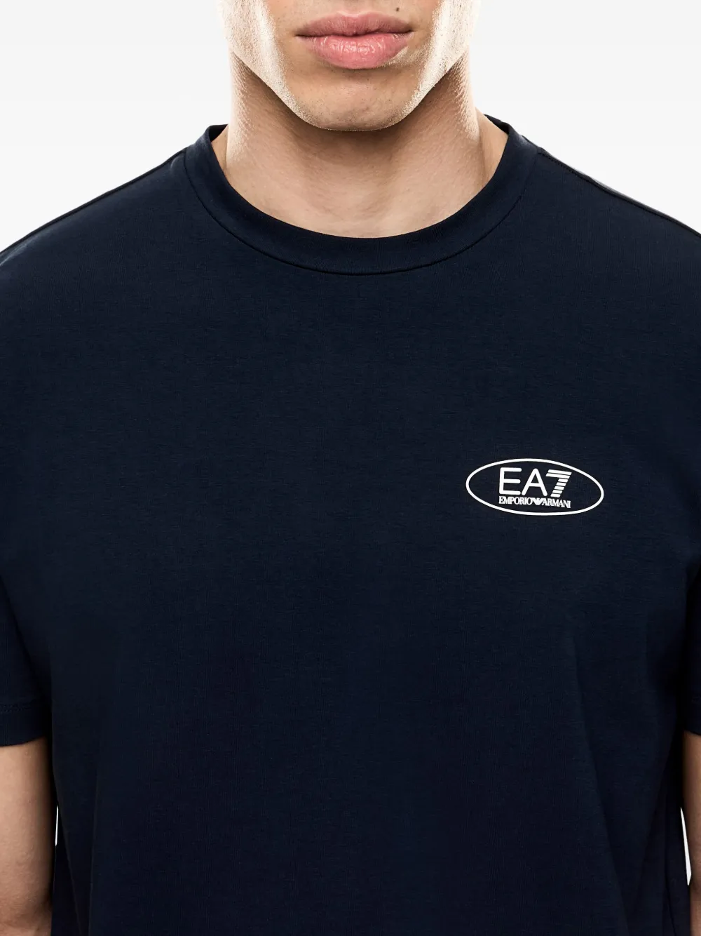 Ea7 Emporio Armani T-shirt met logoprint Zwart