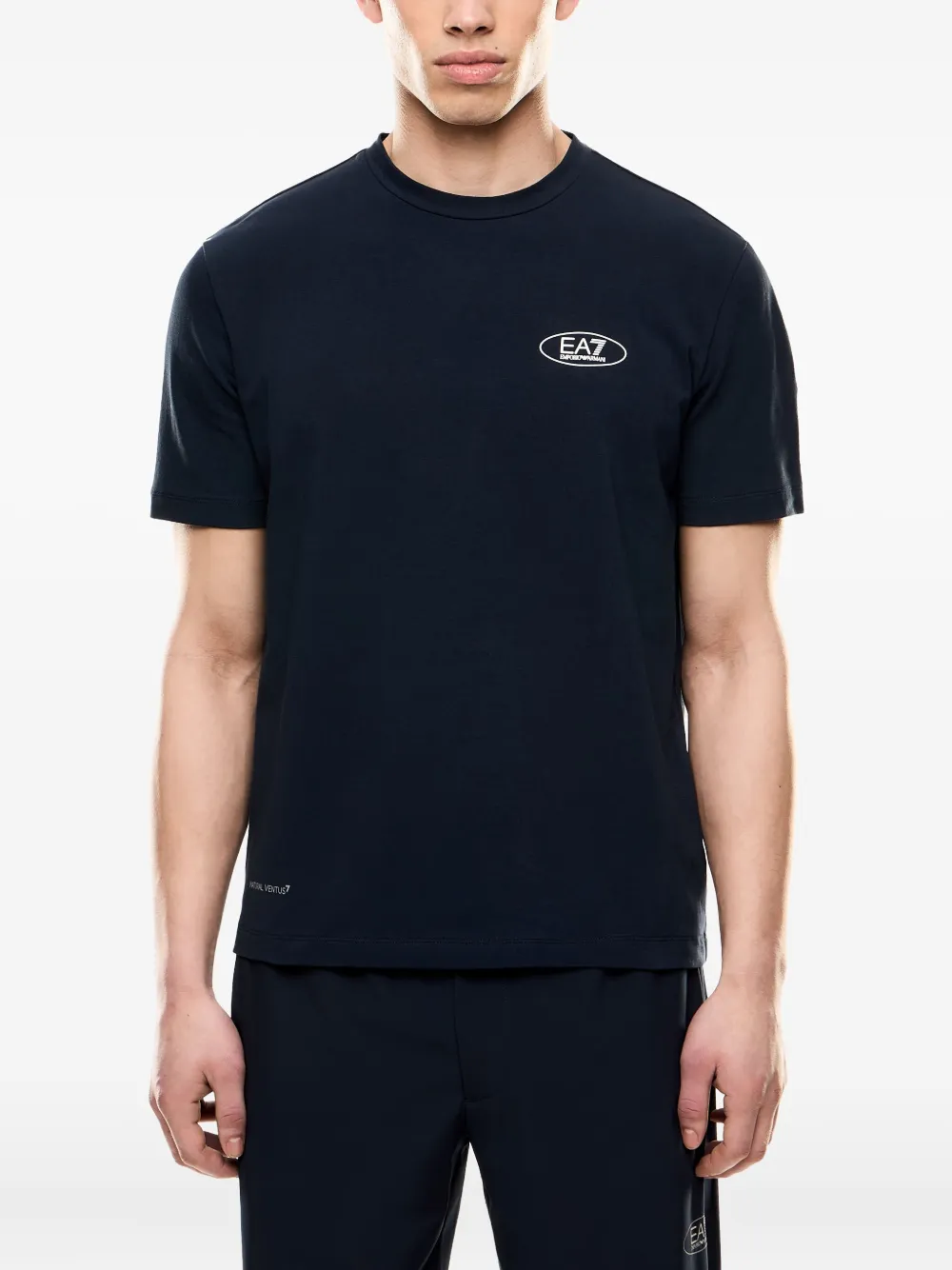 Ea7 Emporio Armani T-shirt met logoprint - Zwart
