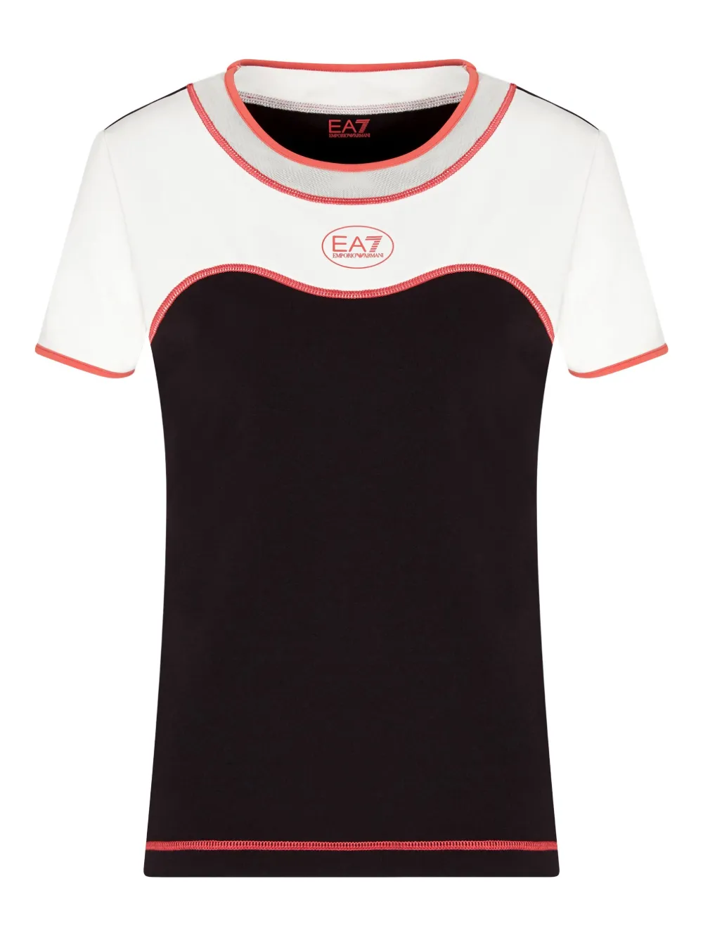 Ea7 Emporio Armani T-shirt con design color-block - Nero