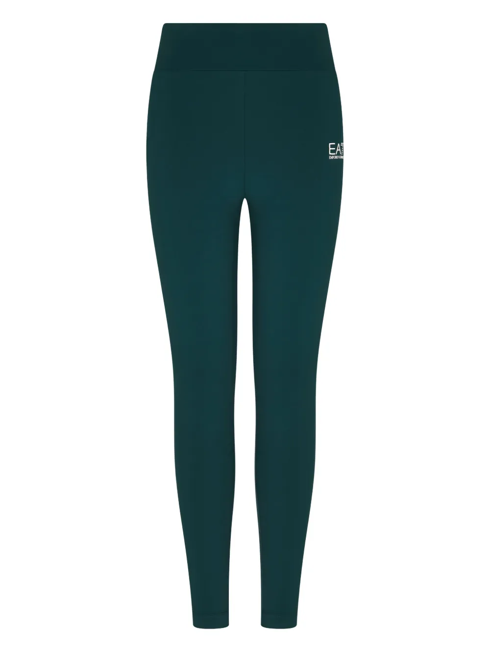 Ea7 Emporio Armani high-waisted logo-print leggings - Green