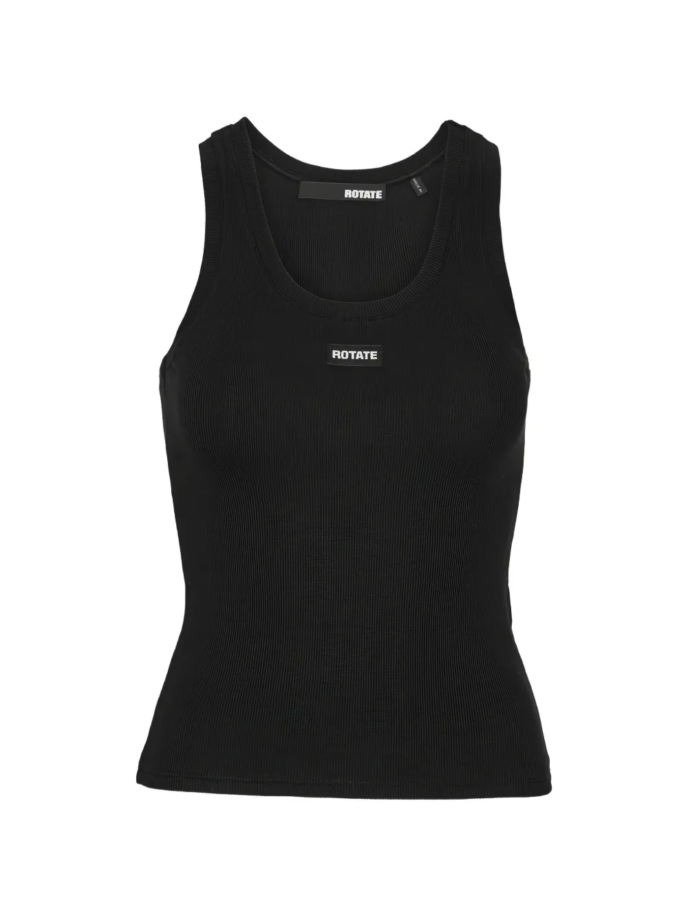 ROTATE BIRGER CHRISTENSEN sleeveless logo-detail top - Schwarz