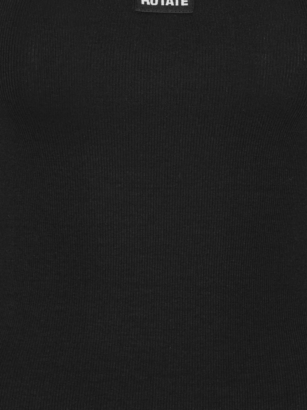 ROTATE BIRGER CHRISTENSEN Mouwloze top met logo Zwart