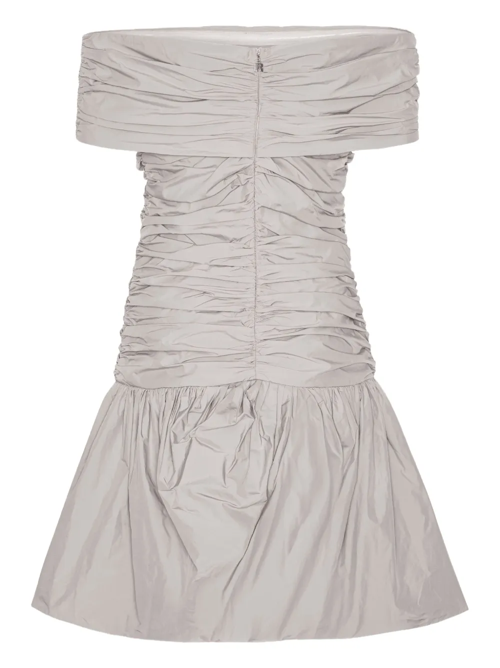 ROTATE BIRGER CHRISTENSEN Off-shoulder mini-jurk Grijs