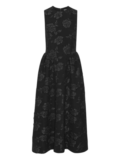 ROTATE BIRGER CHRISTENSEN floral-jacquard midi dress