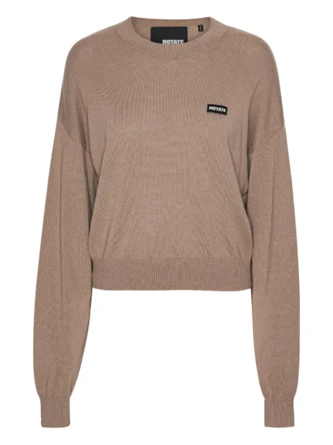 ROTATE BIRGER CHRISTENSEN crew-neck merino-cashmere sweater