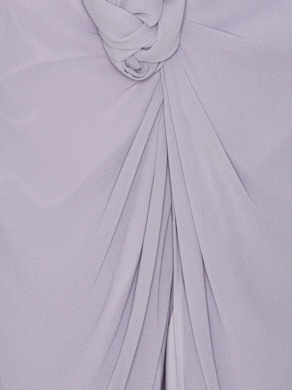ROTATE BIRGER CHRISTENSEN knot-embellished crepe skirt Paars