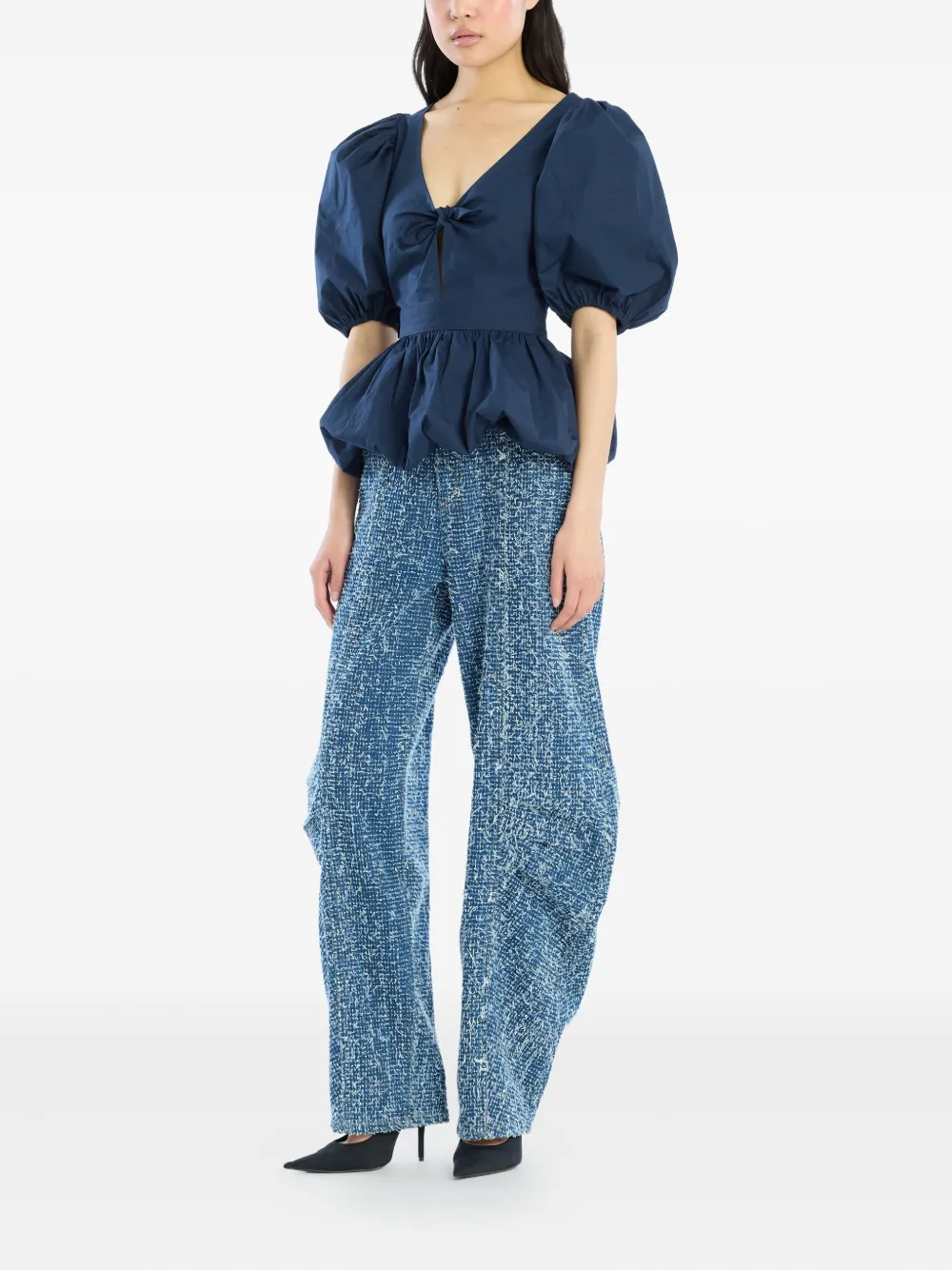 ROTATE BIRGER CHRISTENSEN puff-sleeve top | Blouses | Image 2