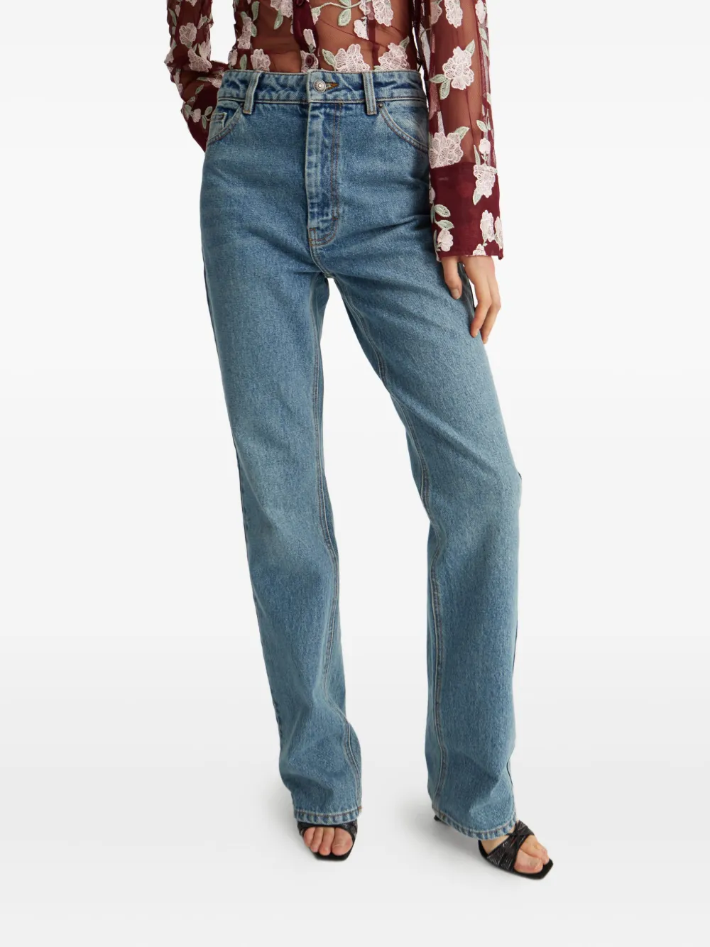 ROTATE BIRGER CHRISTENSEN Straight jeans Blauw