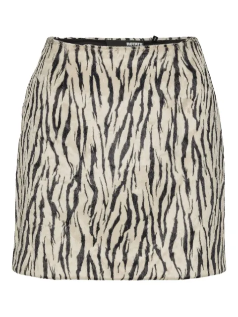 ROTATE BIRGER CHRISTENSEN falda con estampado de cebra