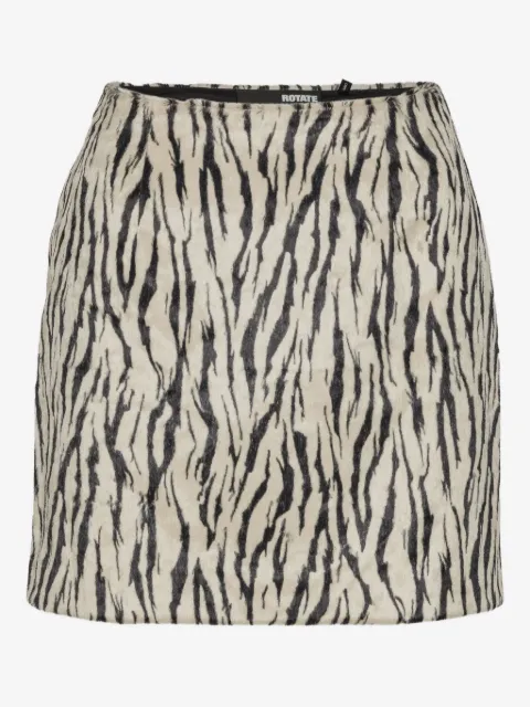 ROTATE BIRGER CHRISTENSEN zebra print skirt