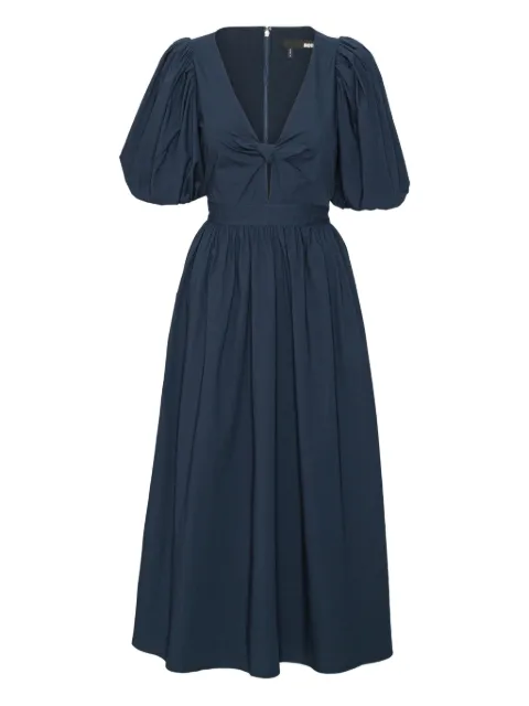 ROTATE BIRGER CHRISTENSEN puff-sleeve midi dress
