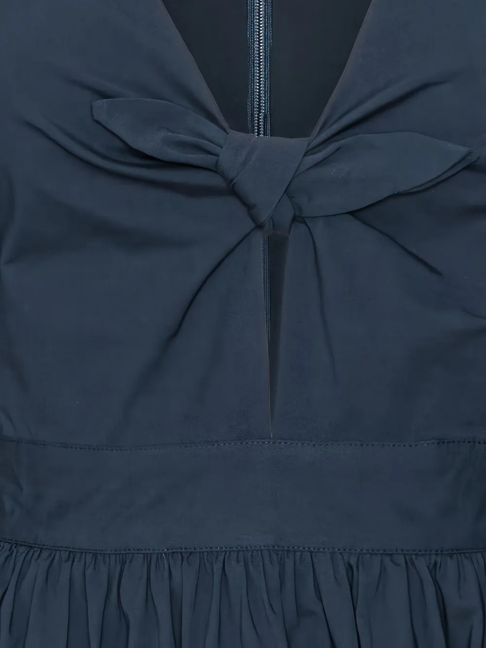 ROTATE BIRGER CHRISTENSEN Midi-jurk met pofmouwen Blauw