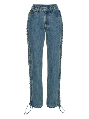 デニム・ジーパン ROTATE BIRGER CHRISTENSEN 'Sculptured' jeans ROTATE Birger Christensen Sculptured Jeans Blue | BSTN Store