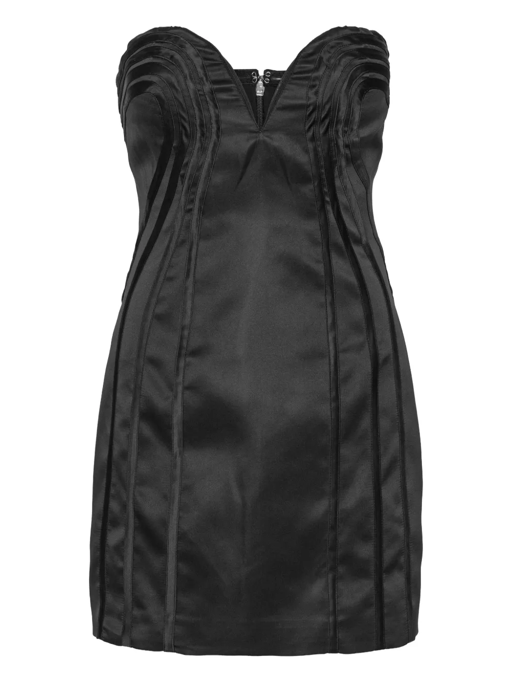 ROTATE BIRGER CHRISTENSEN Mini-jurk met sweetheart hals Zwart
