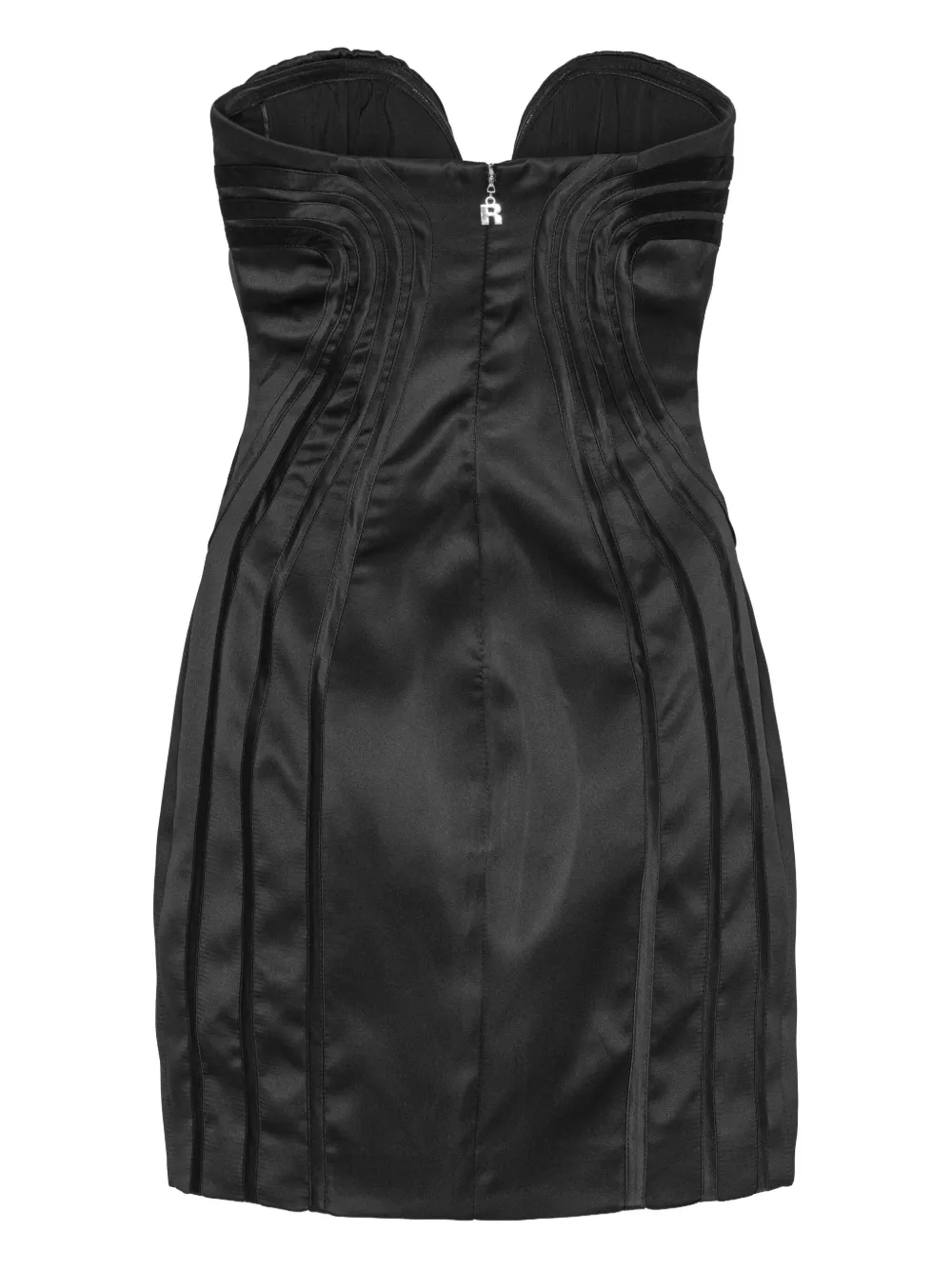 ROTATE BIRGER CHRISTENSEN Mini-jurk met sweetheart hals Zwart