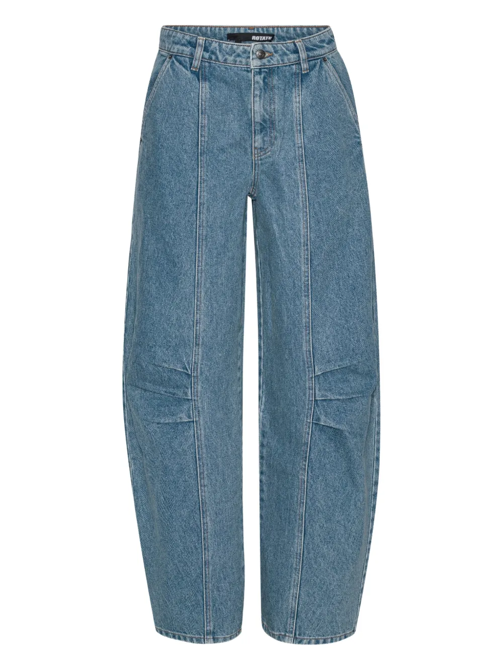 ROTATE BIRGER CHRISTENSEN Denim broek met vlakken Blauw