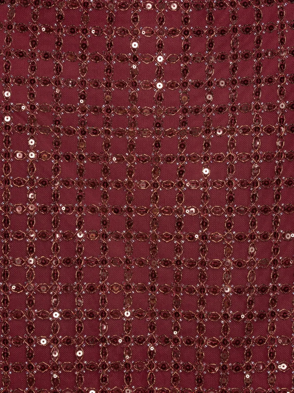 ROTATE BIRGER CHRISTENSEN Mini-rok met patroon en pailletten Rood