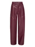 ROTATE BIRGER CHRISTENSEN panelled button-fastening pants - Red
