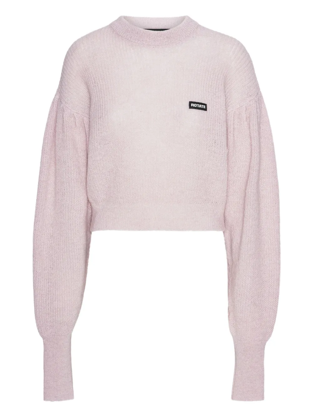 Rotate Birger Christensen Cropped Jumper In Pink