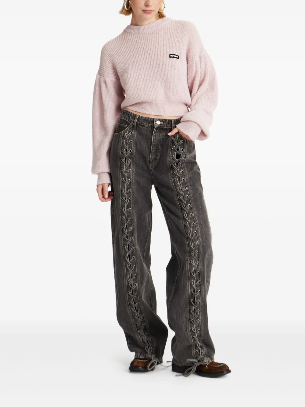 ROTATE BIRGER CHRISTENSEN Cropped trui Roze