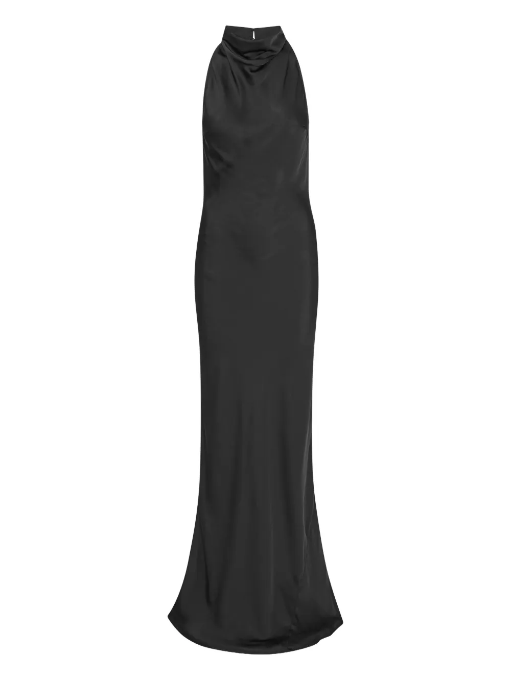ROTATE BIRGER CHRISTENSEN Maxi-jurk met halternek Zwart