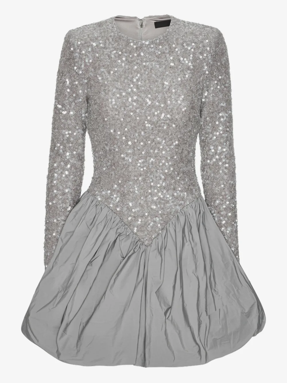 sequin-embellished bubble mini dress