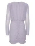 ROTATE BIRGER CHRISTENSEN gathered rose-embellished mini dress - Purple