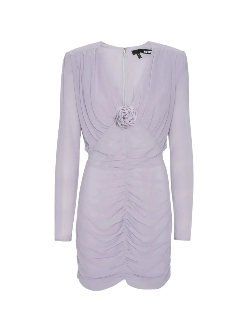 ROTATE BIRGER CHRISTENSEN gathered rose-embellished mini dress - Viola