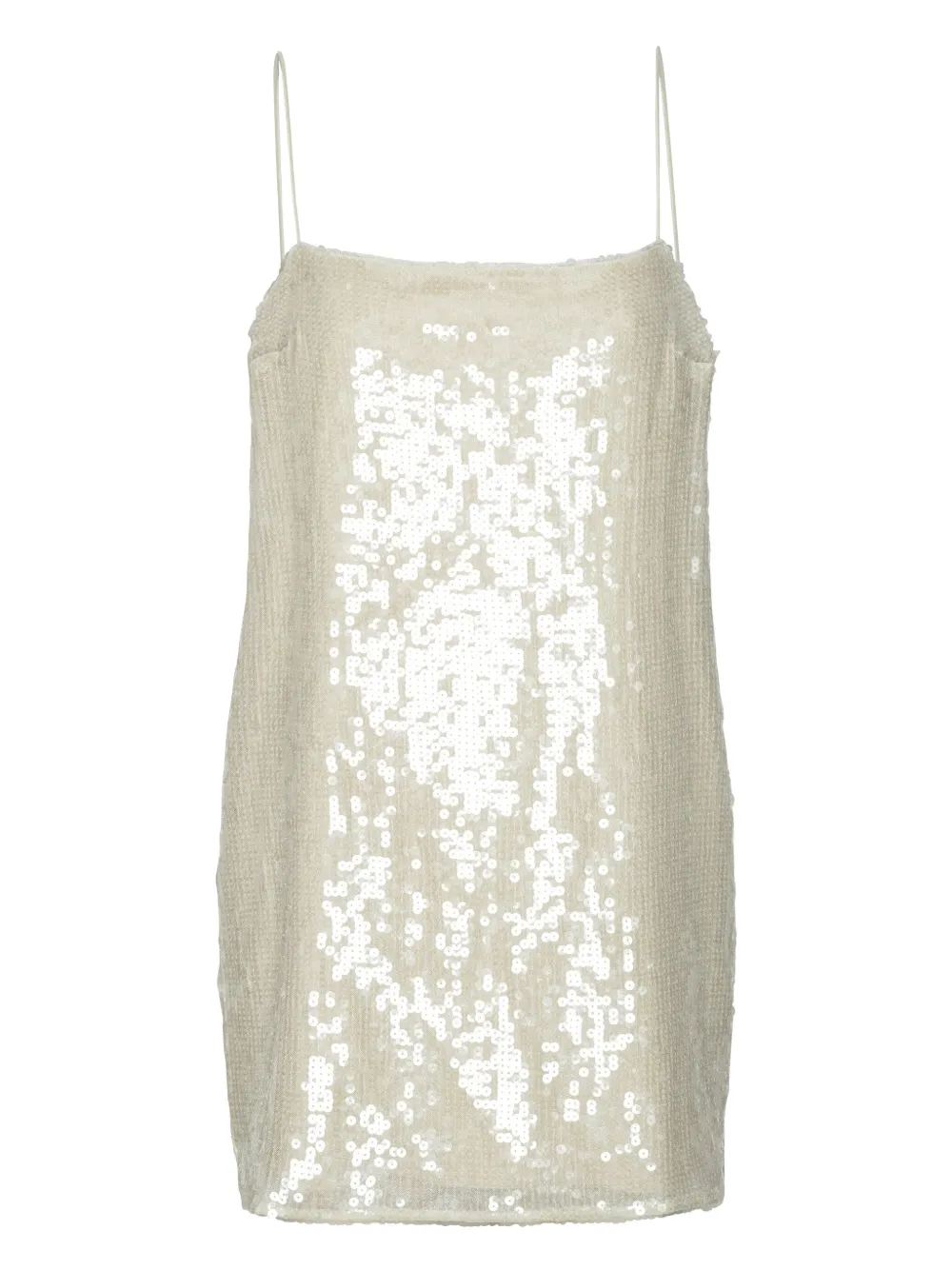 ROTATE BIRGER CHRISTENSEN Mini-jurk verfraaid met pailletten Beige