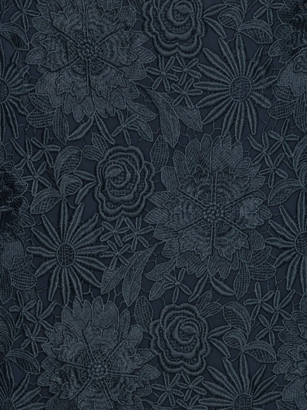 ROTATE BIRGER CHRISTENSEN Midi-rok met bloemenkant Blauw