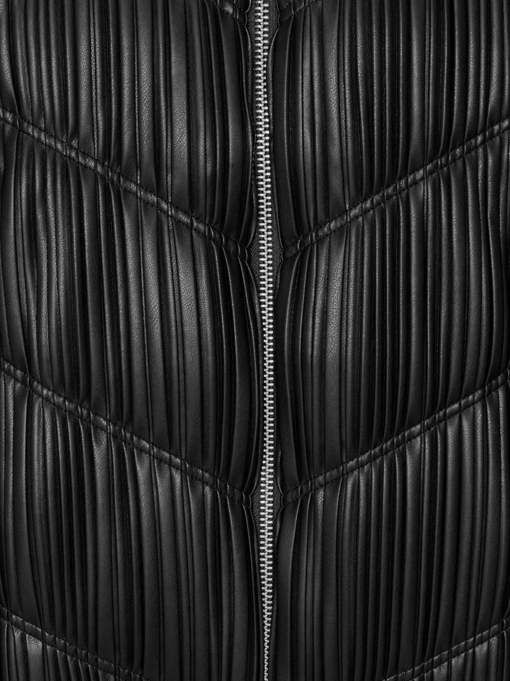ROTATE BIRGER CHRISTENSEN pleated bomber jacket Zwart