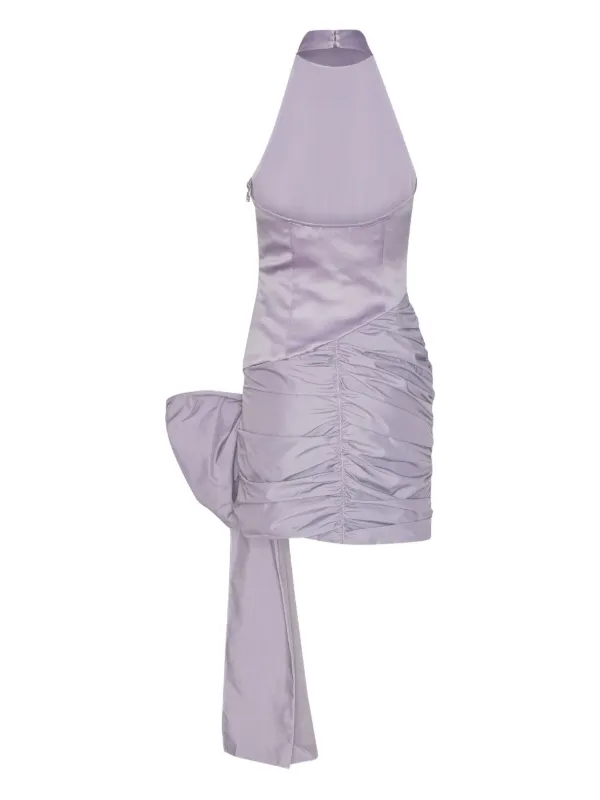 rotate pink bow dress ROTATE BIRGER CHRISTENSEN Strapless Bow-Embellished Woven Mini Dress