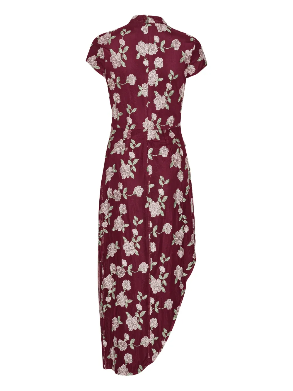 ROTATE BIRGER CHRISTENSEN Jurk met geborduurde bloemen Rood