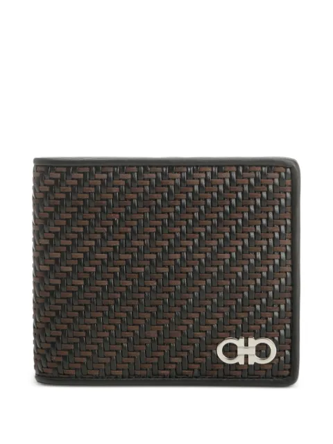 Ferragamo woven leather wallet