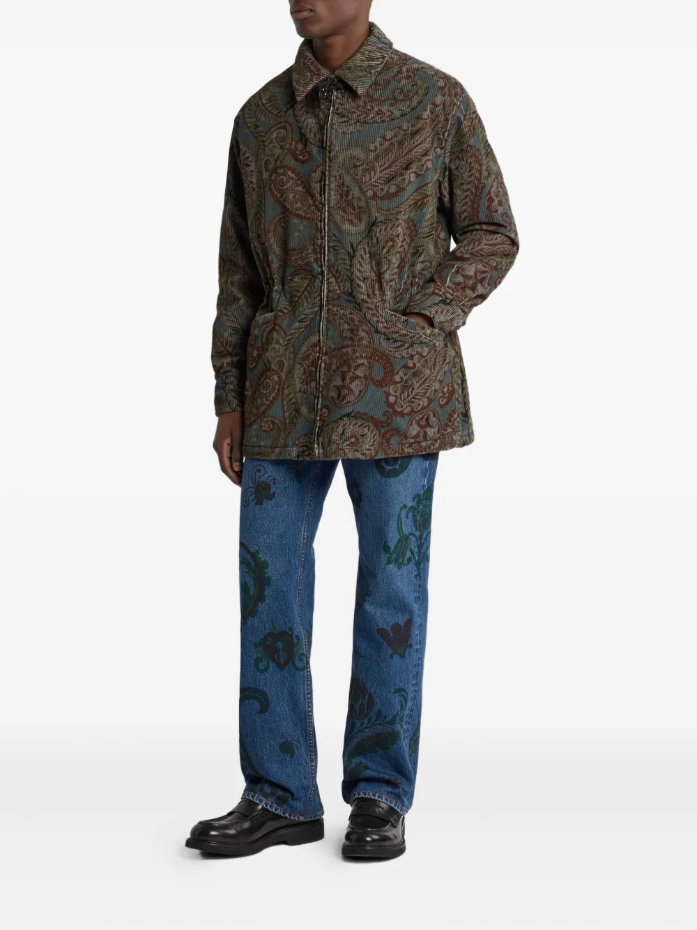 ETRO Jeans met paisley-print - Blauw