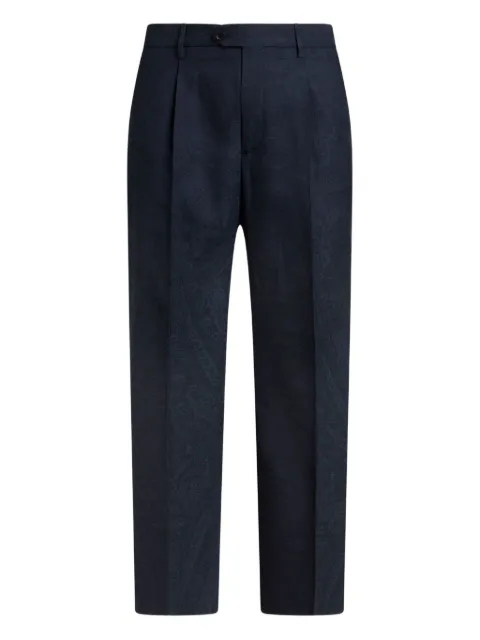 ETRO pantalones con estampado de cachemira