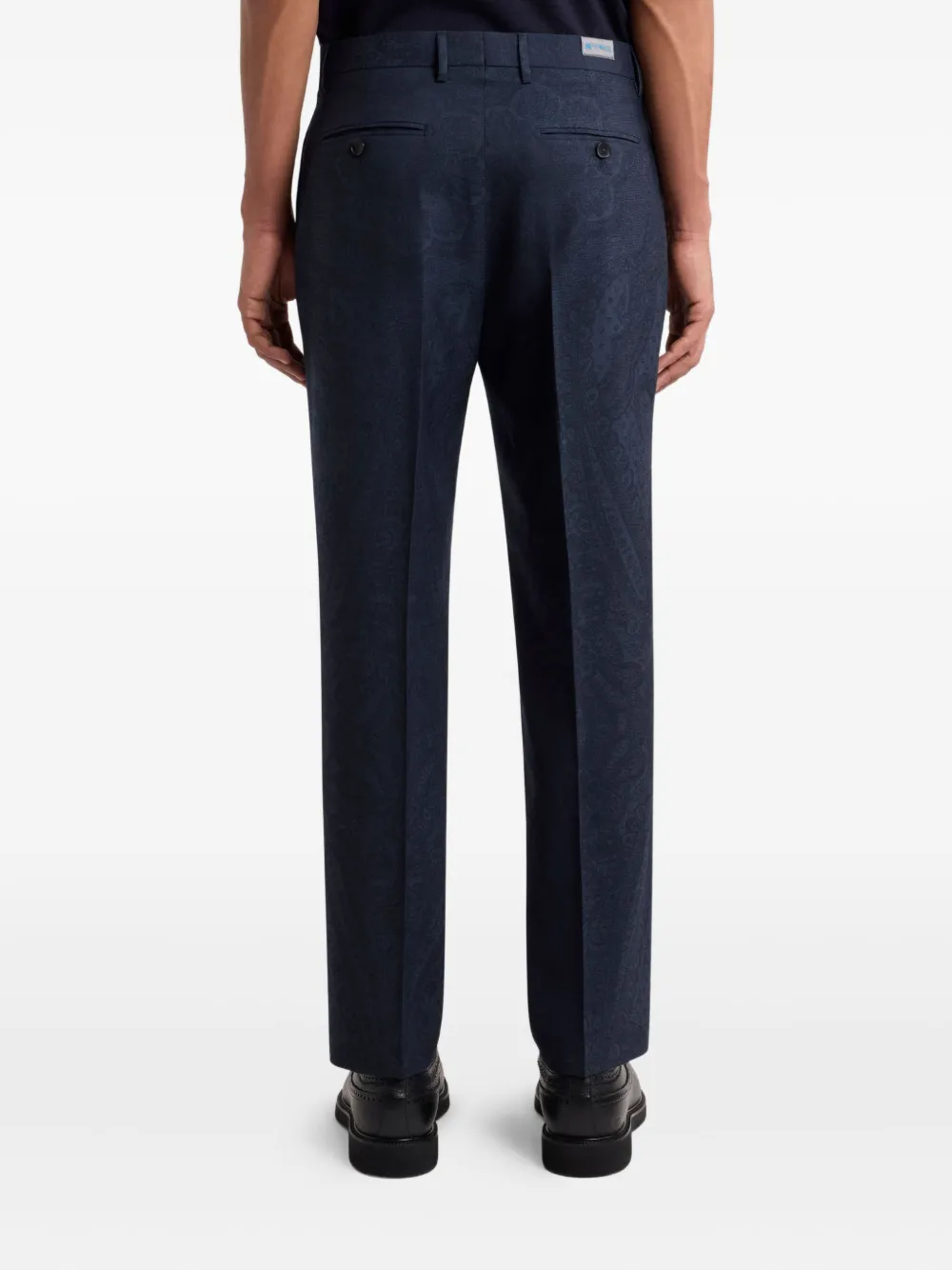 ETRO Broek met paisley-print Blauw