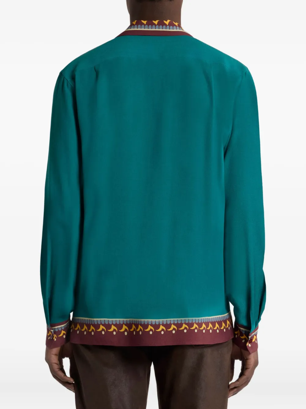 ETRO Overhemd met print en lange mouwen Groen
